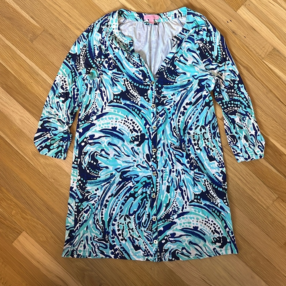 Lilly Pulitzer Bailor dress in seas the day